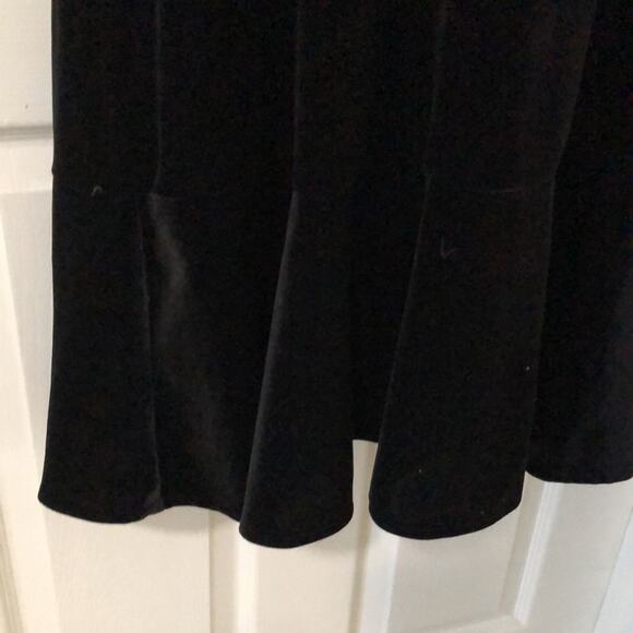 R&K Evening 2pc Black velvet dress and jacket Woman Size 14 Special occasion - Picture 6 of 12